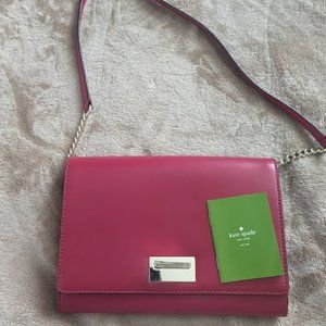 Kate Spade Harwood Place Fiona Red Leather Crossbody
